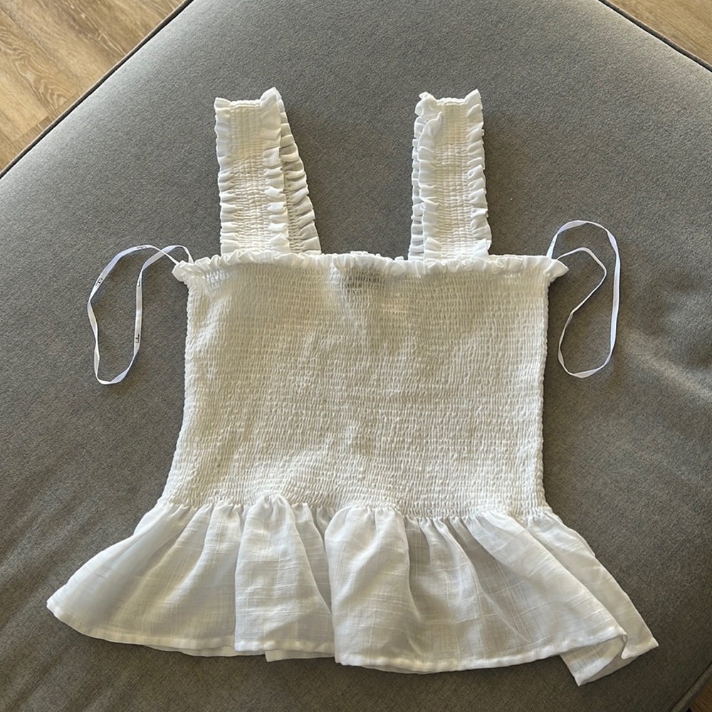Lulus White Sleeveless Top